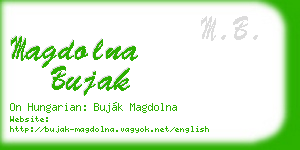 magdolna bujak business card