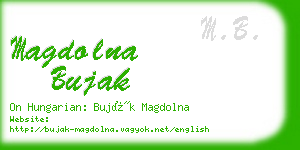 magdolna bujak business card